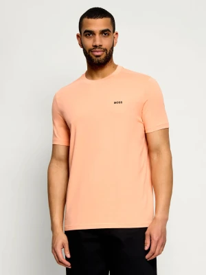 BOSS GREEN T-shirt | Regular Fit | stretch brzoskwiniowy