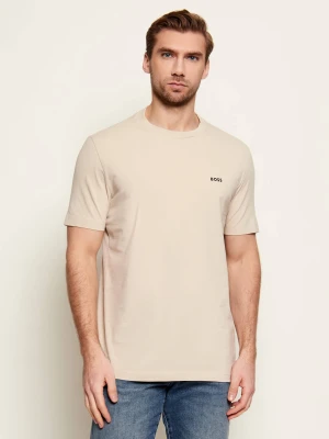 BOSS GREEN T-shirt | Regular Fit | stretch beżowy