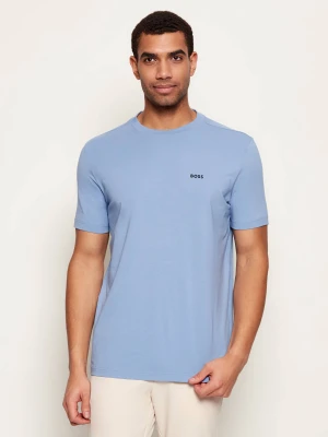 BOSS GREEN T-shirt | Regular Fit | stretch niebieski