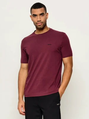BOSS GREEN T-shirt | Regular Fit | stretch bordowy