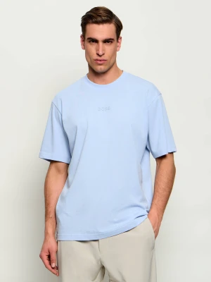BOSS GREEN T-shirt Tee 10 | Oversize fit niebieski