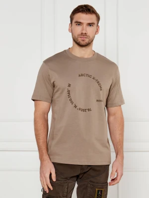 BOSS GREEN T-shirt Tee 2 | Relaxed fit beżowy