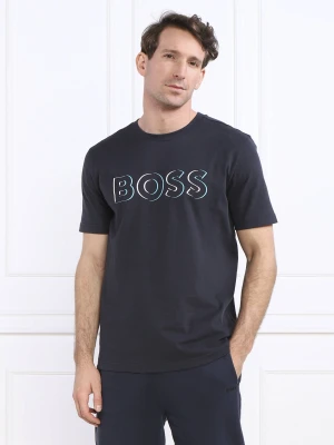 BOSS GREEN T-shirt Tee 5 | Regular Fit granatowy