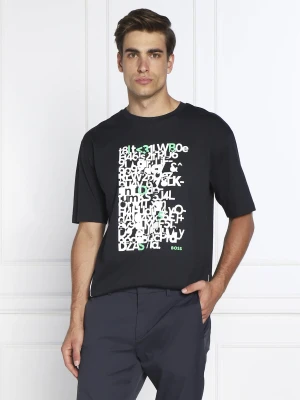 BOSS GREEN T-shirt Tee 5 | Regular Fit granatowy