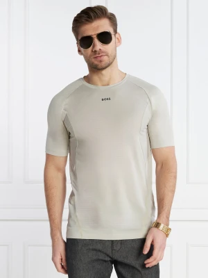 BOSS GREEN T-shirt Tee Active 1 | Slim Fit | stretch beżowy