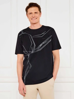 BOSS GREEN T-shirt Tee Beetle | Regular Fit | stretch czarny