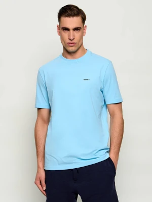 BOSS GREEN T-shirt Tee | Regular Fit | stretch błękitny
