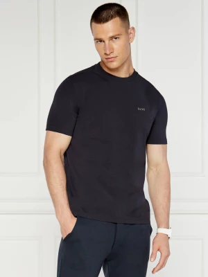 BOSS GREEN T-shirt Tee | Regular Fit | stretch granatowy