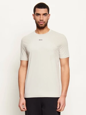 BOSS GREEN T-shirt TS_Active Push | Slim Fit beżowy