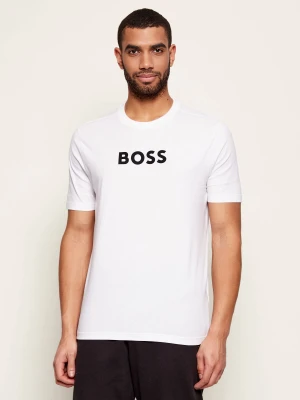BOSS GREEN T-shirt TS_Logo | Regular Fit biały