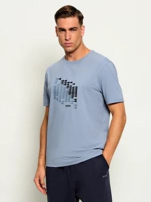 BOSS GREEN T-shirt TS_Network Flag | Regular Fit szary