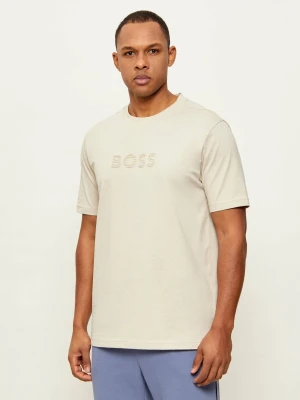 BOSS GREEN T-shirt TS_Terrace | Regular Fit beżowy