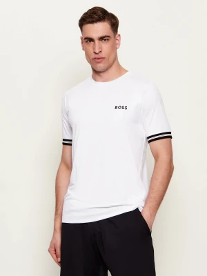 BOSS GREEN T-shirt TS_TOC Serve 2 | Slim Fit biały