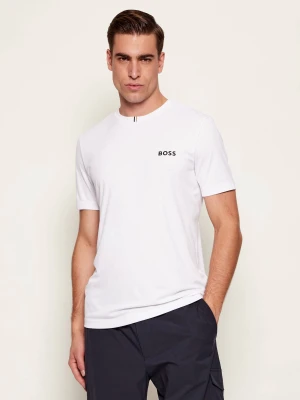 BOSS GREEN T-shirt TS_TOC Spin Training Boss x The Chance | Slim Fit biały