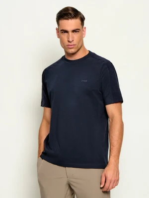 BOSS GREEN T-shirt TS_Union Tape | Regular Fit | stretch granatowy