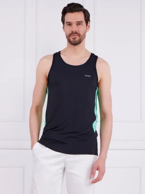BOSS GREEN Tank top Active | Slim Fit granatowy