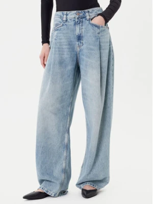 BOSS Jeansy C_Slouchy Pleated Mr 50542435 Niebieski Relaxed Fit