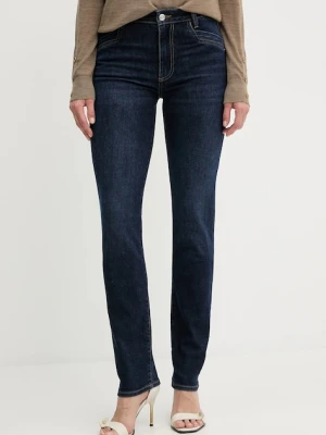 BOSS jeansy damskie kolor granatowy 50542555