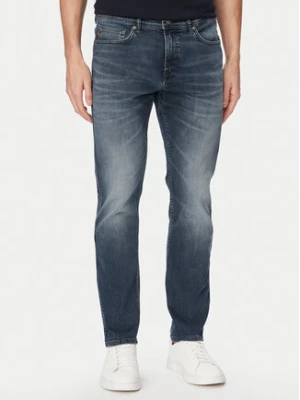 BOSS Jeansy Delaware-1 50559918 Granatowy Skinny Fit