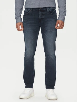 BOSS Jeansy Delaware Bo 50534556 Granatowy Slim Fit