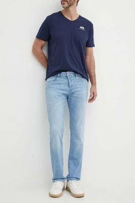 BOSS jeansy Delaware męskie kolor niebieski 50513692