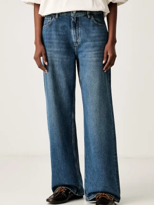 BOSS jeansy relaxed fit damskie CROSSROAD-BF 3.0 niebieski