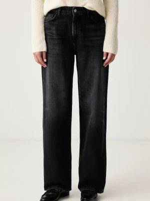 BOSS jeansy straight damskie CROSSROAD 1.0 czarny