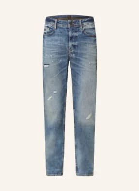 Boss Jeansy W Stylu Destroyed Taber Tapered Fit blau