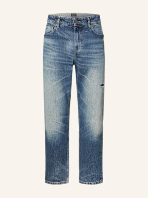 Boss Jeansy W Stylu Destroyed Troy Regular Tapered Fit blau