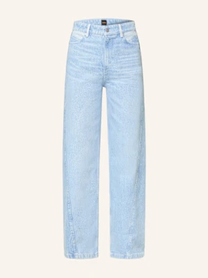 Boss Jeansy Wide Leg Panel blau