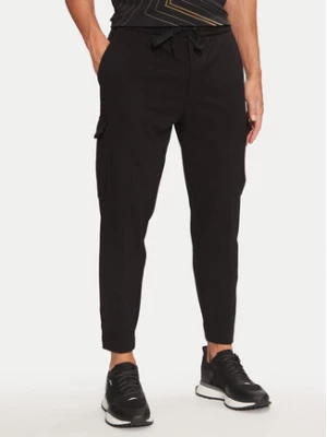 Boss Joggery Urbanex 50522626 Czarny Tapered Fit