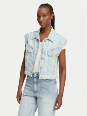 BOSS Kamizelka C Vest 1.0 50561036 Niebieski jasny Boxy Fit