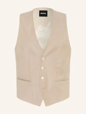 Boss Kamizelka Do Garnituru Huge Slim Fit beige