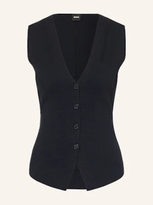 Boss Kamizelka Z Dzianiny Fylvie blau