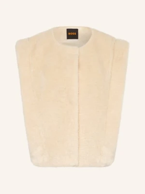 Boss Kamizelka Ze Sztucznego Futra Cosila beige