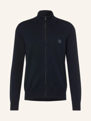 Boss Kardigan Kanozip blau GRANATOWY