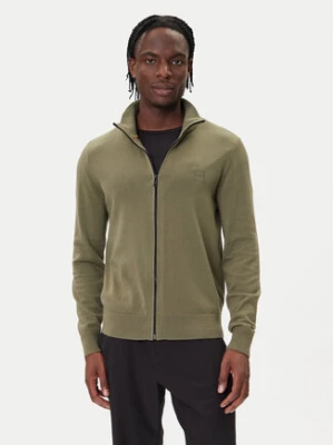 BOSS Kardigan Kanozip_S 50543692 Zielony Regular Fit