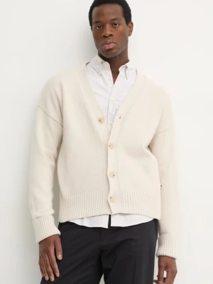 BOSS kardigan z domieszką wełny