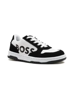 BOSS Kidswear Skórzane sneakersy