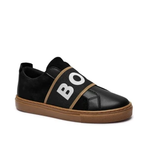 BOSS Kidswear Skórzane sneakersy