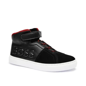 BOSS Kidswear Skórzane sneakersy