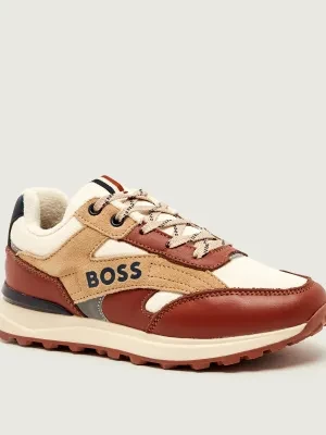 BOSS Kidswear Skórzane sneakersy
