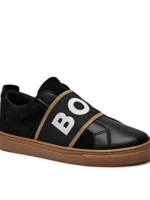 BOSS Kidswear Skórzane sneakersy
