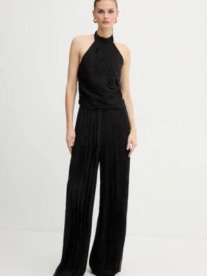 BOSS kombinezon kolor czarny z dekoltem okrągłym 50549630