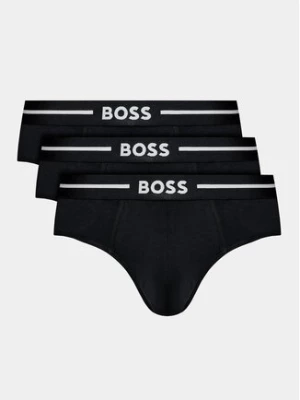 Boss Komplet 3 par slipów Bold Hipster Briefs 50510679 Czarny