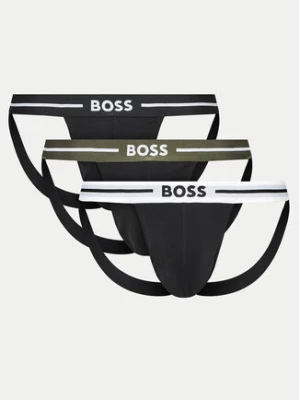 Boss Komplet 3 par slipów Jock Strap 50517823 Czarny