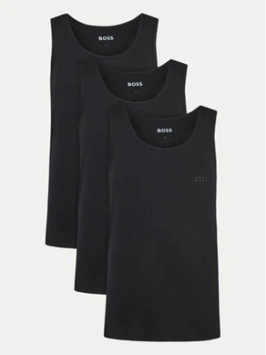 BOSS Komplet 3 tank topów 50542132 Czarny Regular Fit