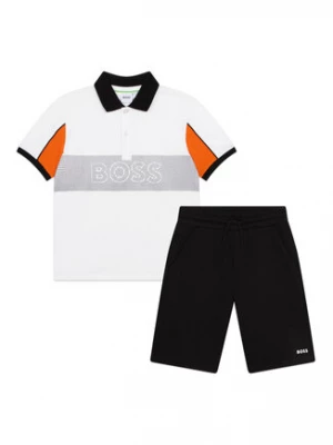 Boss Komplet polo i spodenki J28112 D Czarny Regular Fit