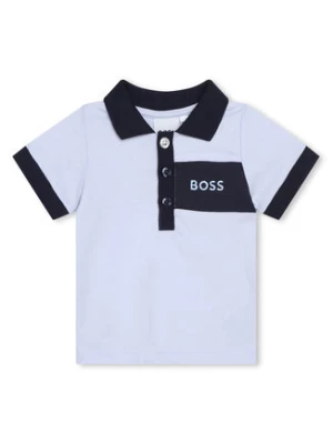 Boss Komplet polo i spodenki J98419 Granatowy Regular Fit