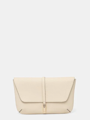 BOSS kopertówka damska skórzana REAH CLUTCH beżowy